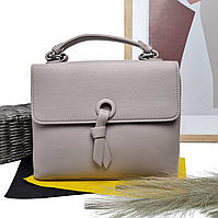 Качественная женская сумка дешево искусственная кожа серый Арт.D8642 grey Eteral Smile (Китай)