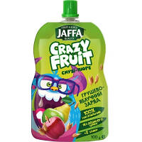 Детское пюре Jaffa Crazy Fruit Фруктовый десерт из груш и яблок перетертых со злаками 100 г (4820192261999)