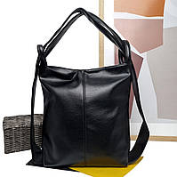Сумка рюкзак женская искусственная кожа черный Арт.A-94454 black Eteral Smile (Китай)
