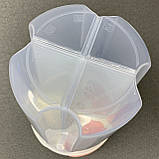 Ємність для сипких 2 л із 4 відділеннями та мірною шкалою, фото 4