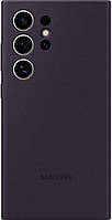 Samsung Чехол для Galaxy S24 Ultra (S928), Silicone Case, фиолетовый темный Hutko Хватай Это