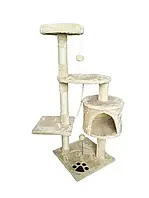 Когтеточка для кошек Funfit Cat Tree 1048 Beige (бежевый) дряпка домик для кошек и котят Игровой комплекс