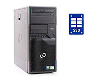 ПК Fujitsu Esprimo P556 Tower / Pentium G4400T (2 ядра по 2.9GHz) / 8GB DDR4 / 120GB SSD / HD Graphics 510 /