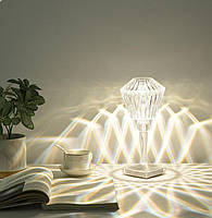 Настільна лампа світильник світлодіодна Diamond нічник портативний LED лампа-нічник від USB декоративний TKTK