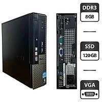 Компьютер Dell OptiPlex 990 USFF / Intel Core i5-2400S (4 ядра по 2.5 - 3.3 GHz) / 8 GB DDR3 / 120 GB SSD /