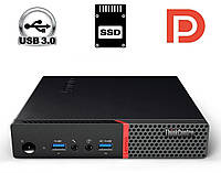 Неттоп Lenovo ThinkCentre M600 Tiny USFF / Intel Pentium J3710 (4 ядра по 1.6 - 2.64 GHz) / 4 GB DDR3 / 240 GB SSD / Intel HD