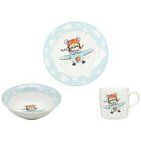 Набор посуды детский столовый 3 предмета Little Pilot Limited Edition C724