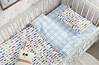 Комплект детского постельного белья "ТЕПИК" 1-3 года Большие автомобили Hutko Хватай Это