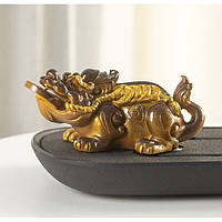 Фигурка для чайной церемонии, чайная игрушка золотой пияо,меняющая цвет от горячей воды, материал Полимер