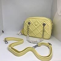 Жіноча сумочка з ремінцем колір жовтий 435454