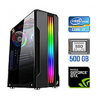 Игровой ПК Tower Intel Core i7-2600 (4(8) ядра по 3.4-3.8 GHz) / 8GB DDR3 / 500GB SSD NEW / GeForce GTX 650,