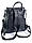Жіночий шкіряний рюкзак  HZ-8037 Black. Купити жіночі рюкзаки гуртом і в роздріб із натуральної шкіри в Україні, фото 2