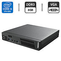 Неттоп Lenovo ThinkCentre M92p Tiny USFF / Core i5-3470T (2(4) ядра по 2.9-3.6 GHz) / 8GB DDR3 / 250GB HDD /HD Graphics 2500 / VGA