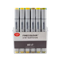 Набор маркеров Finecolour Sketchmarker, 60 цветов, 2 коробки (EF100-TB60)