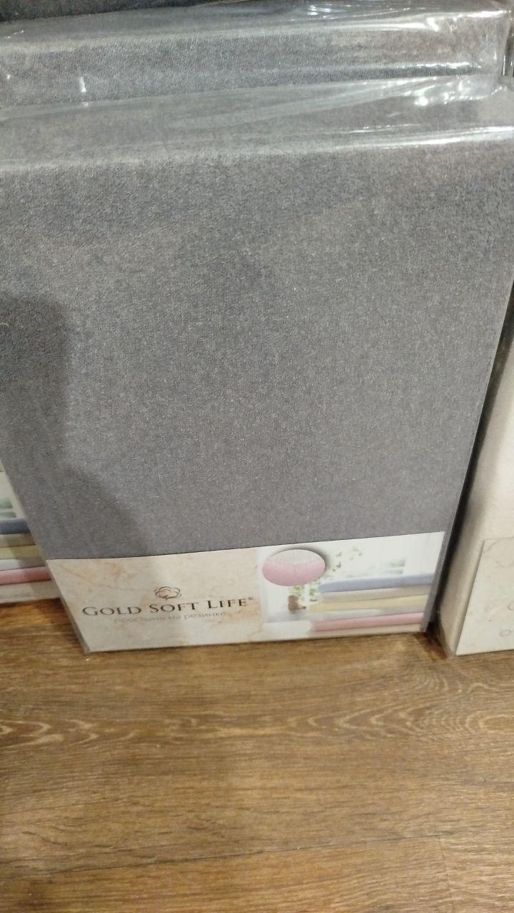 Махрове простирадло на гумці  Gold Soft Life — Turkey
