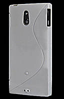 Чехол TPU S-line для Sony Xperia P LT22i Белый