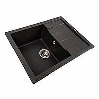 Гранитная мойка для кухни VALESO INTENSO 6550 матовая Морион