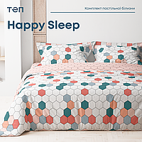 Комплект постельного белья ТЕП "Happy Sleep" Красочные соты, 50x70 двуспальный Hutko Хватай Это