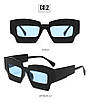 Чорно-блакитні сонцезахисні окуляри, захист від ультрафіолетових променів UV400. Оригінальні окуляри для креативних людей., фото 2