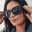 Чорно-блакитні сонцезахисні окуляри, захист від ультрафіолетових променів UV400. Оригінальні окуляри для креативних людей., фото 4