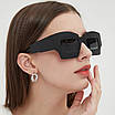 Чорно-блакитні сонцезахисні окуляри, захист від ультрафіолетових променів UV400. Оригінальні окуляри для креативних людей., фото 6