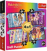 Пазлы Trefl 34614 4in1 Rainbow High