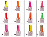 Неоновые гель лак 10 мл oт queen nails выбрать цвета можно neon gel polish