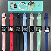 Смарт-годинник Smart Watch Series 7 Розумний спортивний фітнес годинник Red/Blue/Green/Silver TKTK