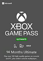 Карта оплаты Xbox Game Pass Ultimate - 14 месяцев для (Xbox One/Series и Windows 10)