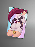 Голографічна наклейка на банківську картку SEXY Jessie (Pokemon) Голографический стікер на банковскую карту Аніме пакемони
