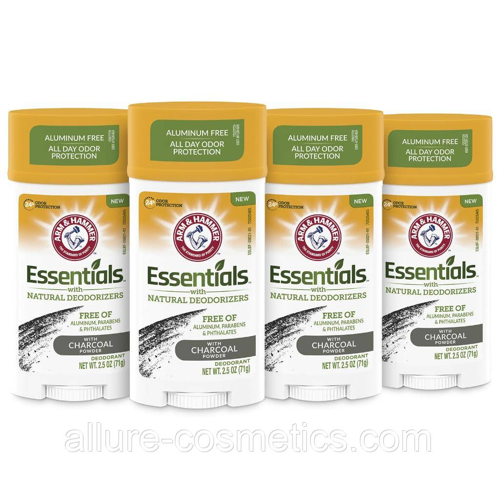 Прозорий дезодорант без металів Arm & Hammer Essentials Deodorant with Natural Deodorizers Charcoal 71g