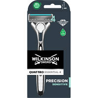 Бритва Wilkinson Sword Quattro Titanium Sensitive (4027800205707) - Вища Якість та Гарантія!