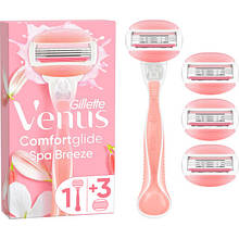 Бритва Gillette Venus Comfortglide Spa Breeze с 4 сменными картриджами (7702018469727) - Вища Якість та