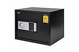 Сейф для будинку, офісу, магазину,надійний, міцний, Gute PN-30 (ШхВхГ: 38х30х30 см.)  із електронним замком чорний, фото 2