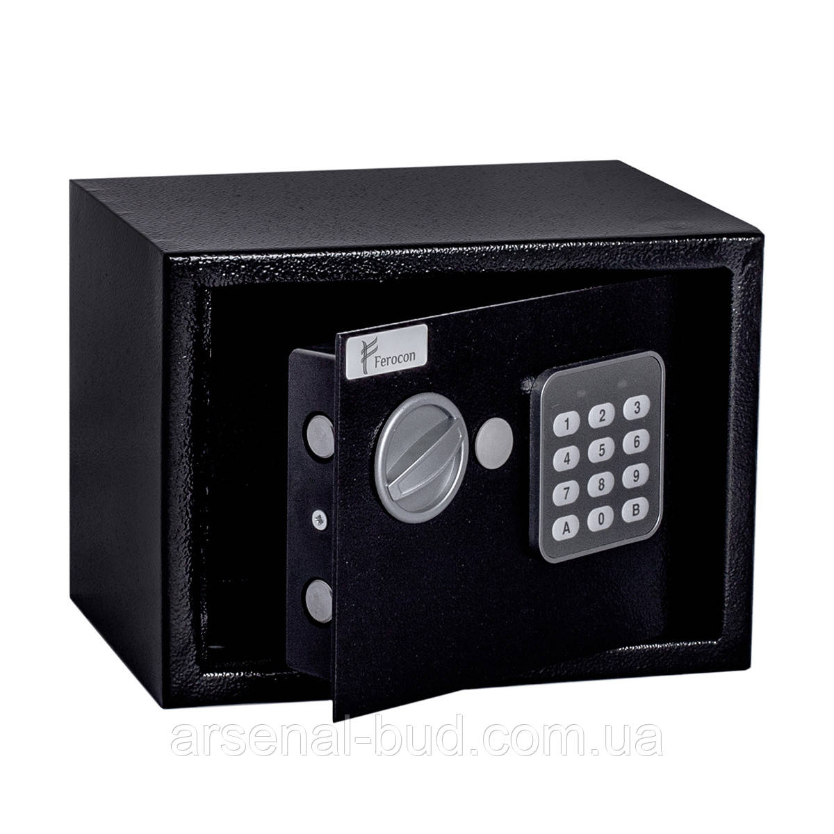 Сейф для зберігання грошей, документів, цінних виробів,  Ferocon БС-17Е (ШхВхГ: 23х17х17 см.) з електронним замком, фото 1