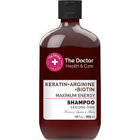 Оригінал! Шампунь The Doctor Health & Care Keratin + Arginine + Biotin Maximum Energy 355 мл (8588006041767) |