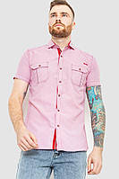 Рубашка мужская в полоску, цвет розовый, 186R1429