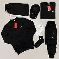 Спортивный костюм 7в1 Nike: свитшот- штаны- футболка- шорты- кепка- 2пары носков