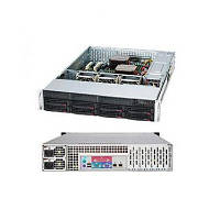 Корпус для сервера Supermicro 2U 8xHotSwap SAS/SATA, EE-ATX 800W HS RM Black (CSE-825TQC-R802LPB) - Вища