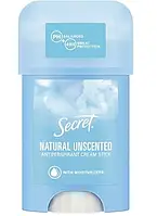 Дезодорант антиперспирант кремовый Secret Natural unscented сухой без запаха,40 мл