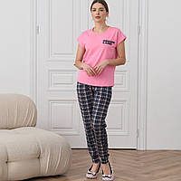 Жіноча бавовняна піжама з штанами Розміри S M L XL