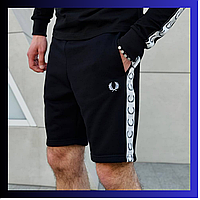 Fred perry шорты Черные шорты fred perry Мужские спортивные шорты с лампасами Мужские шорты