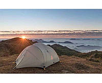 Палатка 4-местная двухслойная, легкий алюминиевый каркас 3F UL GEAR QingKong 4 210T 3 season grey