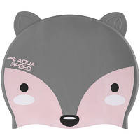 Шапка для плавания Aqua Speed Zoo Fox 115-26 9814 лисиця, сірий Діт OSFM (5908217698148) - Топ Продаж!