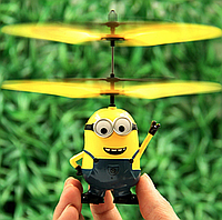 Игрушка-вертолет летающий Миньон Детская летающая игрушка на управлении TKTK