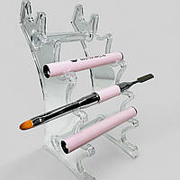 Кисть-шпатель для наращивания ногтей Master Professional розовый