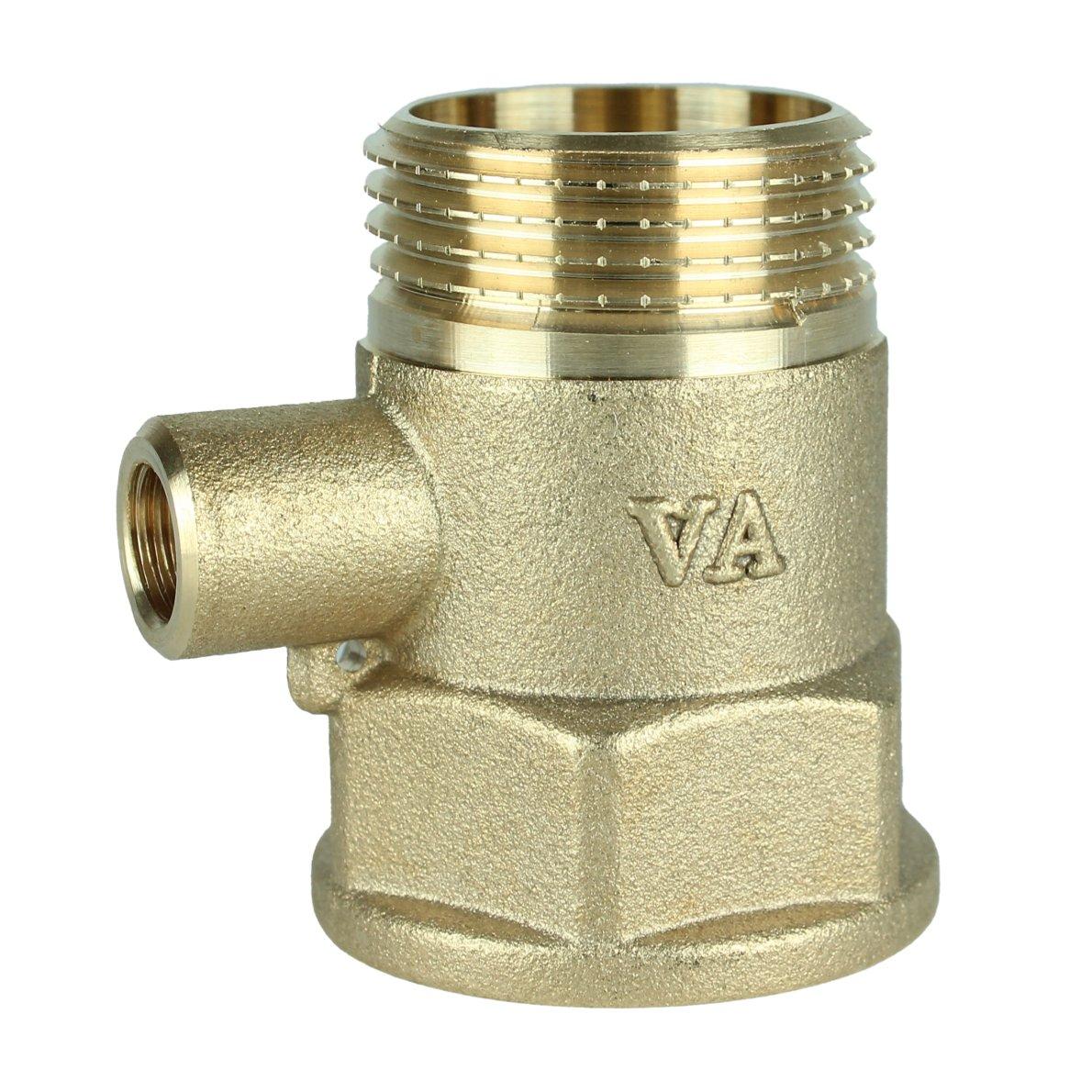 Тройник для датчика температуры латунный 1"ВР х М10 х 1"НР штампованный ...