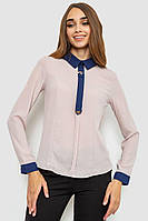Блуза нарядная, цвет бежевый, 186R101