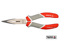 Плоскогубцы с длинными губками, изогнутые 160 мм YATO YT-2026 Hutko Хватай Это