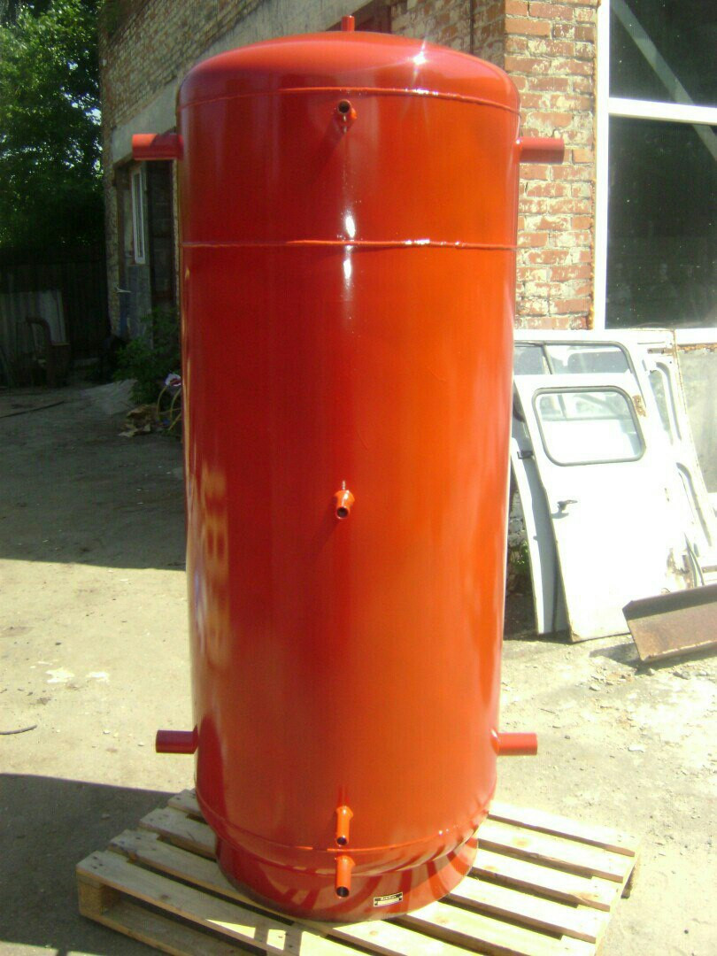 500 литров Буферная емкость в изоляции с теплообменником - фото 2 - id-p521057869